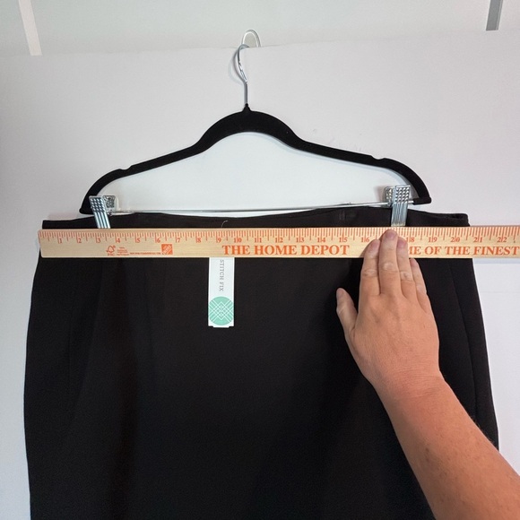 Vince Camuto Reyla Ponte Pencil Skirt Black Plus Size 3X Stretch Work Office - Picture 3 of 12